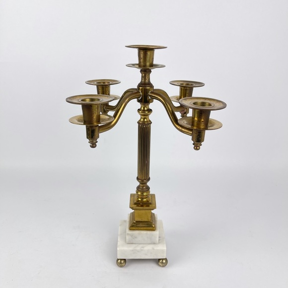 Antique Brass Candlestick holder - Picture 1 of 8